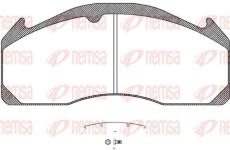 Sada brzdových destiček, kotoučová brzda REMSA JCA 1033.00