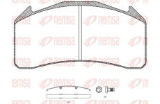 Sada brzdových destiček, kotoučová brzda REMSA JCA 1071.00