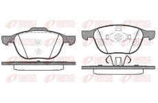 Sada brzdových destiček, kotoučová brzda REMSA 1082.30
