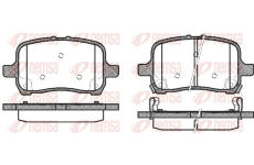 Sada brzdových destiček, kotoučová brzda REMSA 1089.22