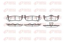 Sada brzdových destiček, kotoučová brzda REMSA 1106.10