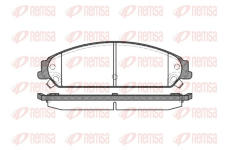 Sada brzdových destiček, kotoučová brzda REMSA 1128.08