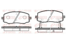 Sada brzdových destiček, kotoučová brzda REMSA 1133.12