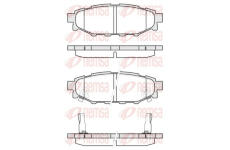 Sada brzdových destiček, kotoučová brzda REMSA 1136.12