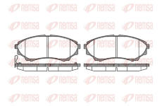 Sada brzdových destiček, kotoučová brzda REMSA 1151.00