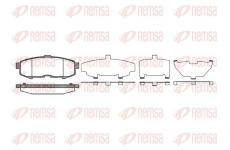 Sada brzdových destiček, kotoučová brzda REMSA 1160.00
