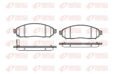 Sada brzdových destiček, kotoučová brzda REMSA 1162.01