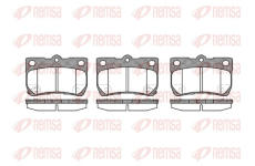 Sada brzdových destiček, kotoučová brzda REMSA 1181.02