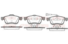 Sada brzdových destiček, kotoučová brzda REMSA 1183.01