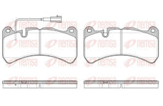 Sada brzdových destiček, kotoučová brzda REMSA 1192.11
