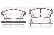 Sada brzdových destiček, kotoučová brzda REMSA 1199.02