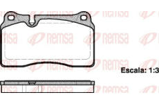 Sada brzdových destiček, kotoučová brzda REMSA 1200.00