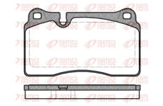 Sada brzdových destiček, kotoučová brzda REMSA 1200.30