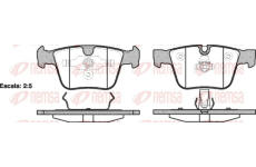 Sada brzdových destiček, kotoučová brzda REMSA 1216.00