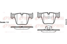 Sada brzdových destiček, kotoučová brzda REMSA 1218.00