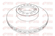 Brzdový kotouč REMSA NCA1238.20