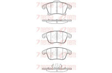 Sada brzdových destiček, kotoučová brzda REMSA 1249.20