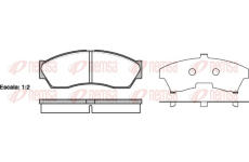 Sada brzdových destiček, kotoučová brzda REMSA 1253.00