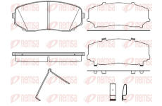 Sada brzdových destiček, kotoučová brzda REMSA 1267.02