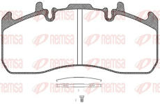 Sada brzdových destiček, kotoučová brzda REMSA JCA 1317.00