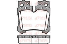 Sada brzdových destiček, kotoučová brzda REMSA 1321.00