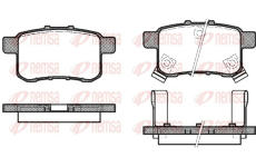 Sada brzdových destiček, kotoučová brzda REMSA 1332.02