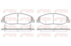 Sada brzdových destiček, kotoučová brzda REMSA 1334.02
