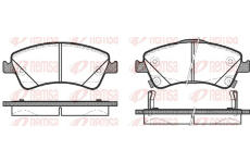 Sada brzdových destiček, kotoučová brzda REMSA 1341.12