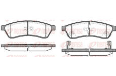 Sada brzdových destiček, kotoučová brzda REMSA 1349.02