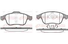 Sada brzdových destiček, kotoučová brzda REMSA 1350.00