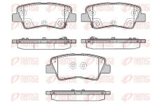 Sada brzdových destiček, kotoučová brzda REMSA 1362.85