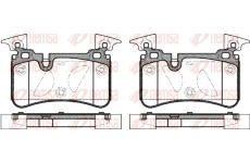 Sada brzdových destiček, kotoučová brzda REMSA 1367.00