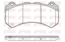Sada brzdových destiček, kotoučová brzda REMSA 1376.04