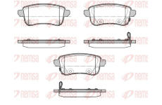 Sada brzdových destiček, kotoučová brzda REMSA 1387.02
