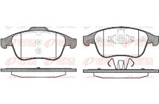 Sada brzdových destiček, kotoučová brzda REMSA 1389.00