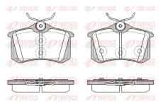 Sada brzdových destiček, kotoučová brzda REMSA 1391.57