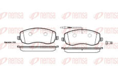 Sada brzdových destiček, kotoučová brzda REMSA 1393.02