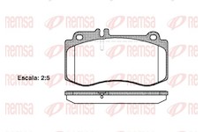 Sada brzdových destiček, kotoučová brzda REMSA 1406.00