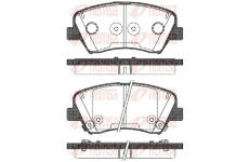 Sada brzdových destiček, kotoučová brzda REMSA 1412.32