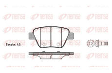 Sada brzdových destiček, kotoučová brzda REMSA 1420.00