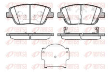 Sada brzdových destiček, kotoučová brzda REMSA 1423.02