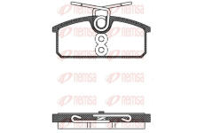 Sada brzdových destiček, kotoučová brzda REMSA 1424.00