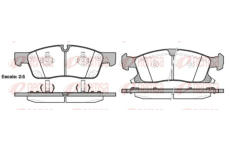 Sada brzdových destiček, kotoučová brzda REMSA 1430.02