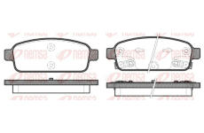 Sada brzdových destiček, kotoučová brzda REMSA 1432.12