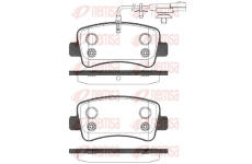 Sada brzdových destiček, kotoučová brzda REMSA 1439.11