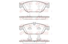 Sada brzdových destiček, kotoučová brzda REMSA 1441.10