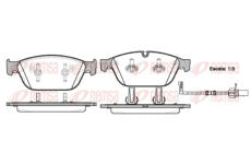 Sada brzdových destiček, kotoučová brzda REMSA 1443.02