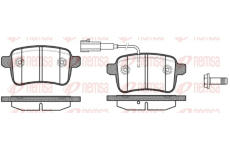 Sada brzdových destiček, kotoučová brzda REMSA 1450.02