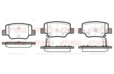 Sada brzdových destiček, kotoučová brzda REMSA 1452.02