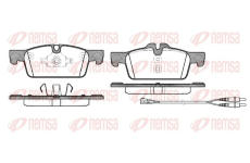 Sada brzdových destiček, kotoučová brzda REMSA 1461.01
